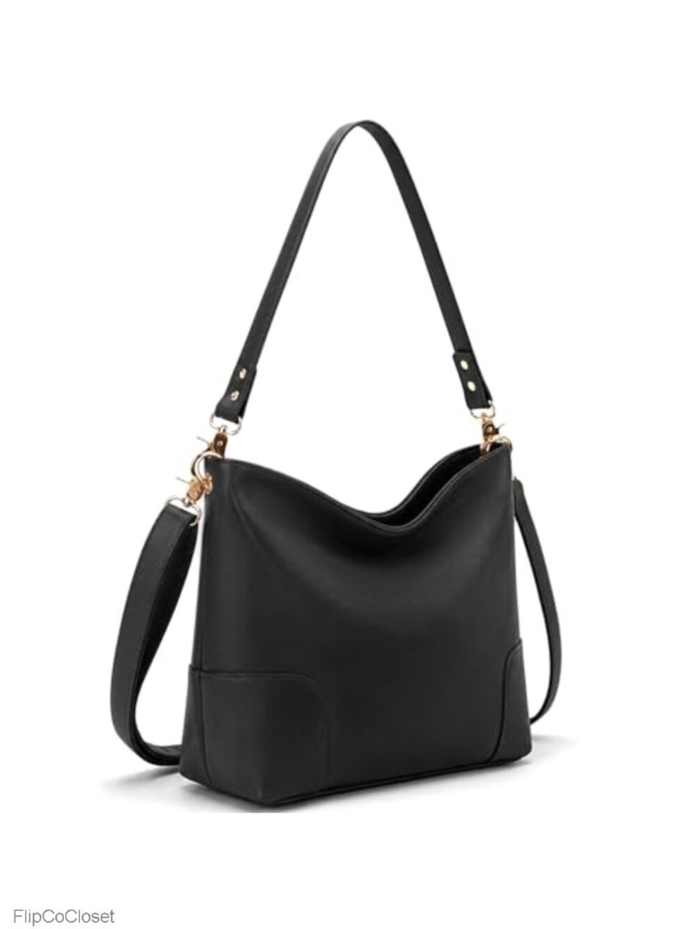 Large Bucket Purse Soft PU Leather Crossbody Shoulder Bag Vegan